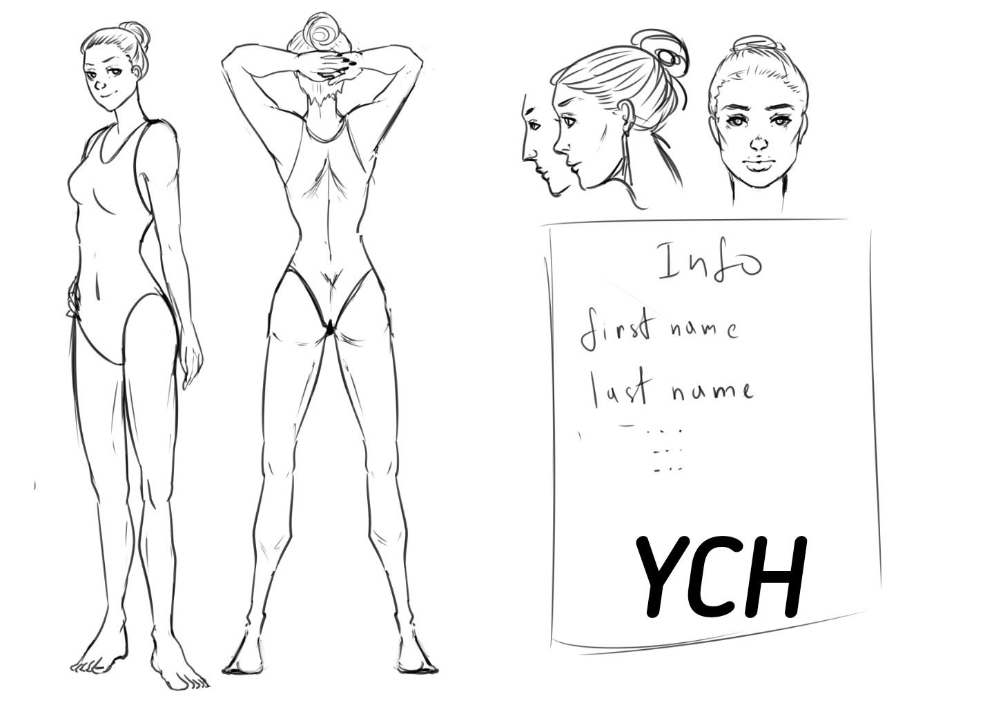 Reference Girl - YCH.Commishes.