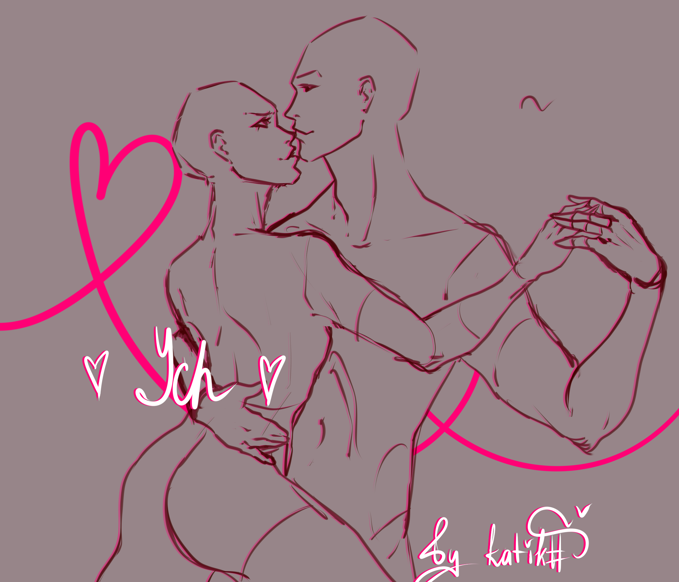 Romantic ych 0w0 - YCH.Commishes