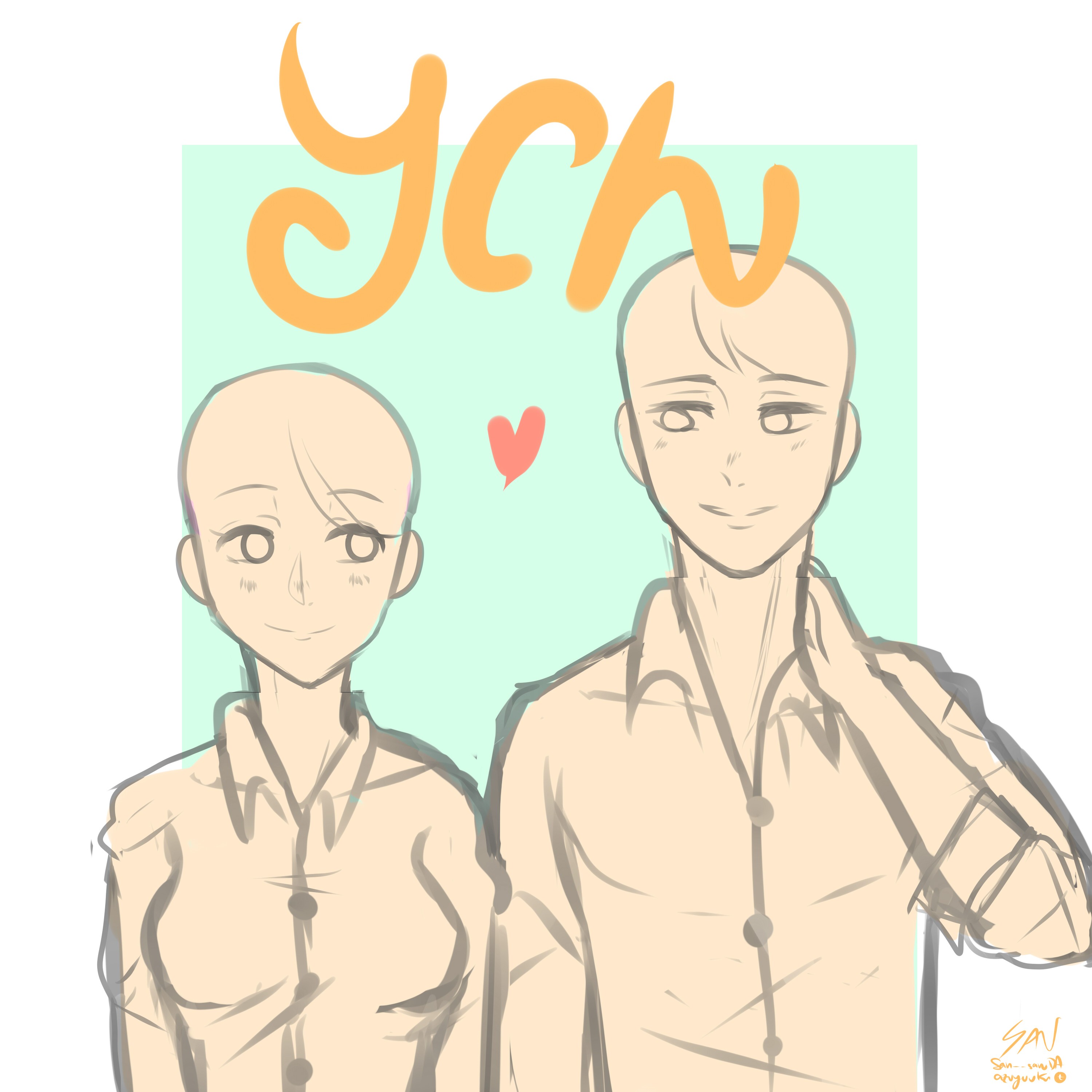 Fullcolor YCH [Cute couple] - YCH.Commishes.