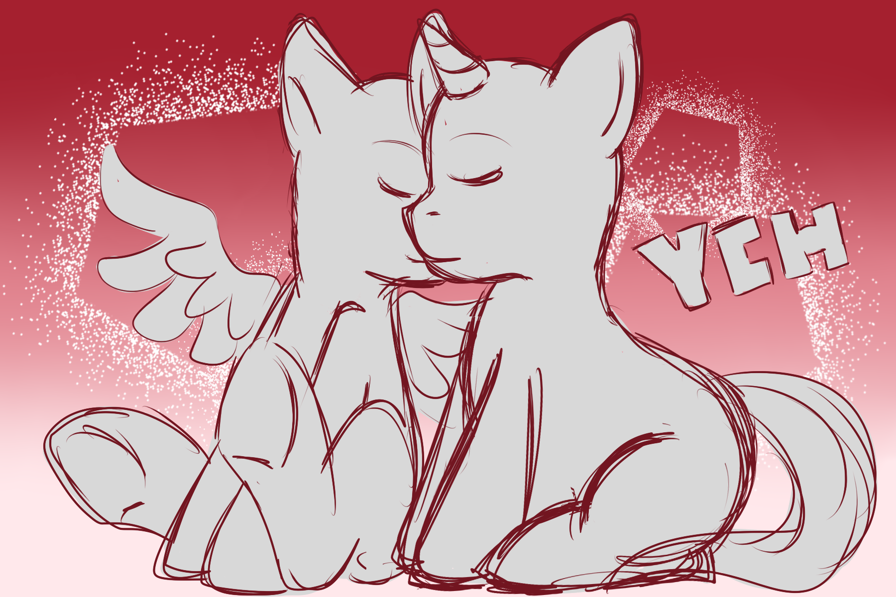 Pony Kiss - YCH.Commishes.