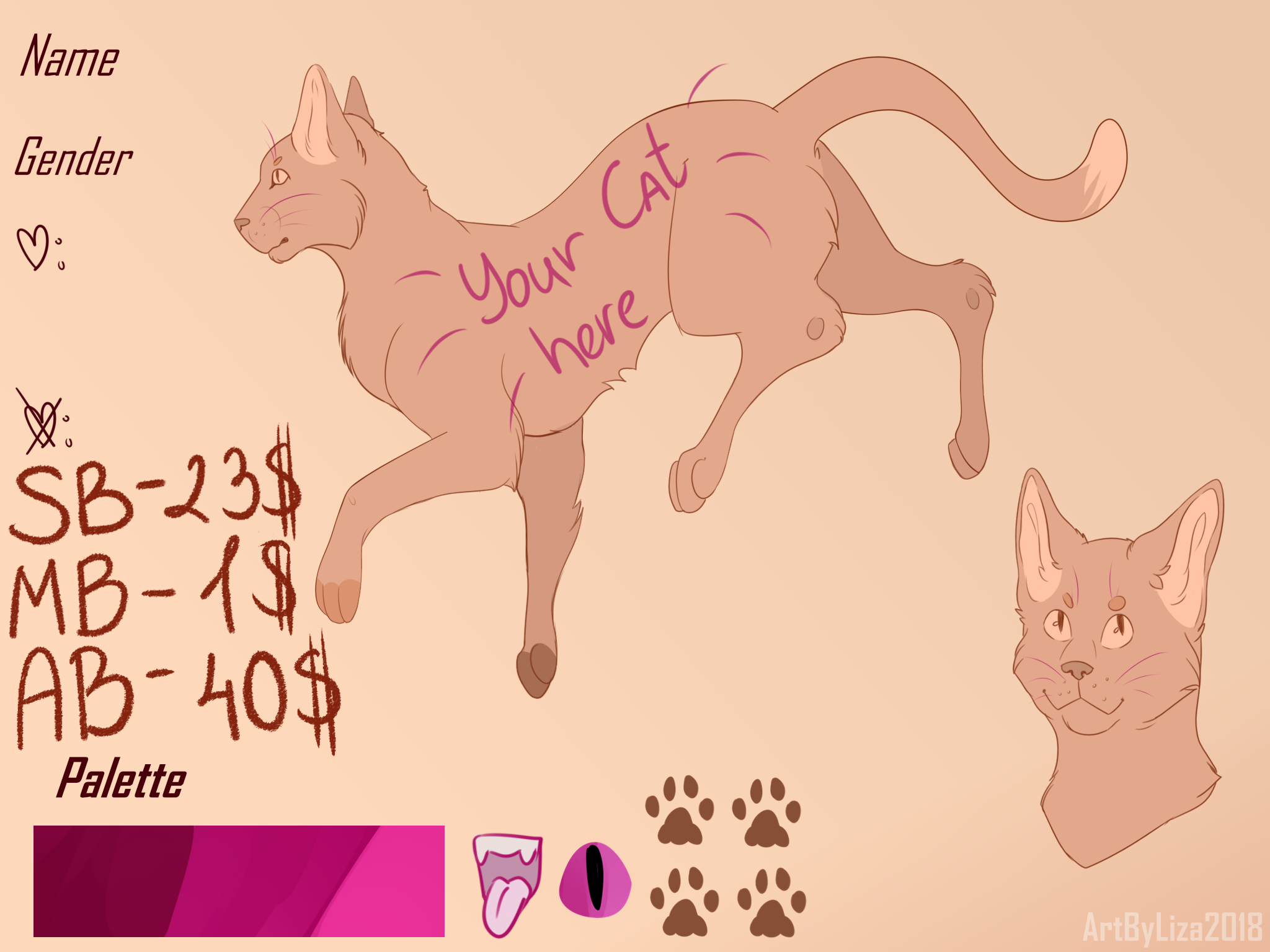 CAT REFERENCE - YCH.Commishes.